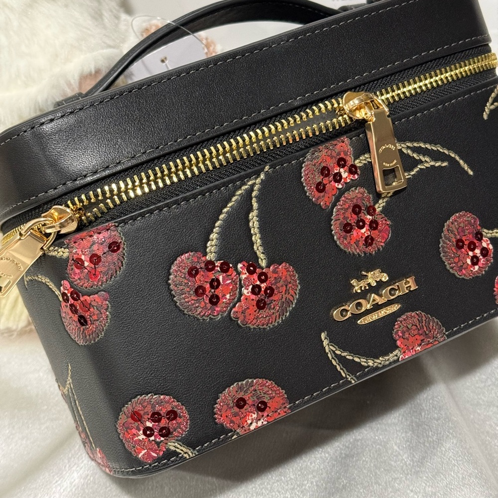 COACH Cosmetic Bags & Cases  cherry print pattern - Picture 7 of 11
